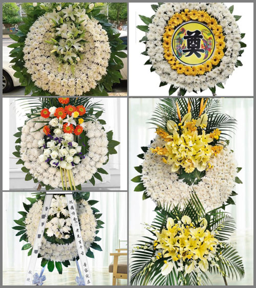 四川成都彭州市军乐镇香水村花圈速递