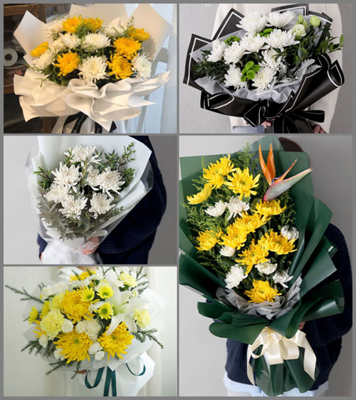 四川成都彭州市军乐镇香水村白事花束代送